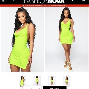 neon dress